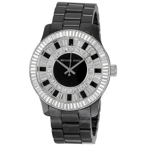 Michael Kors Baguette Crystal Black Ceramic Men's Watch MK5362